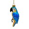 Colorful Parrot Glass Christmas Ornament, Unique Bird Holiday Tree Decor